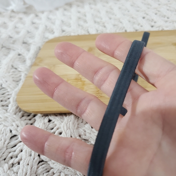 Free With Purchase- Charcoal Grey Stretch Headband- add on bundle - Picture 3 of 5